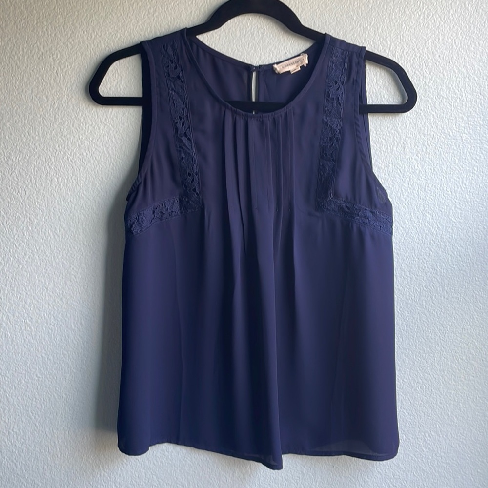 Navy blue dressy tank